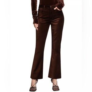 Agolde Nico Velvet Boot-Cut Pants